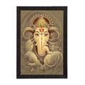Lord Ganesha Satin Matt Texture UV Art Painting Kafalo