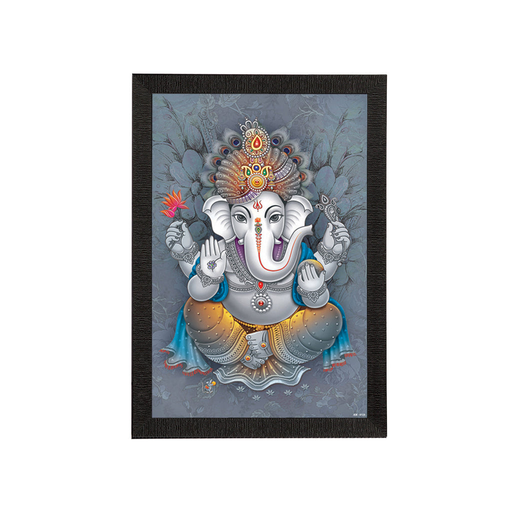 Lord Ganesha Satin Matt Texture UV Art Painting Kafalo