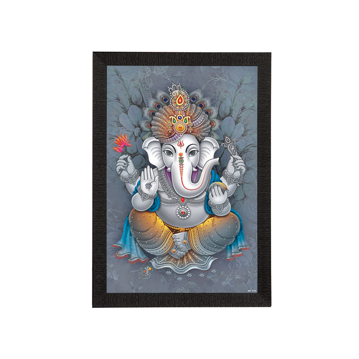 Lord Ganesha Satin Matt Texture UV Art Painting Kafalo