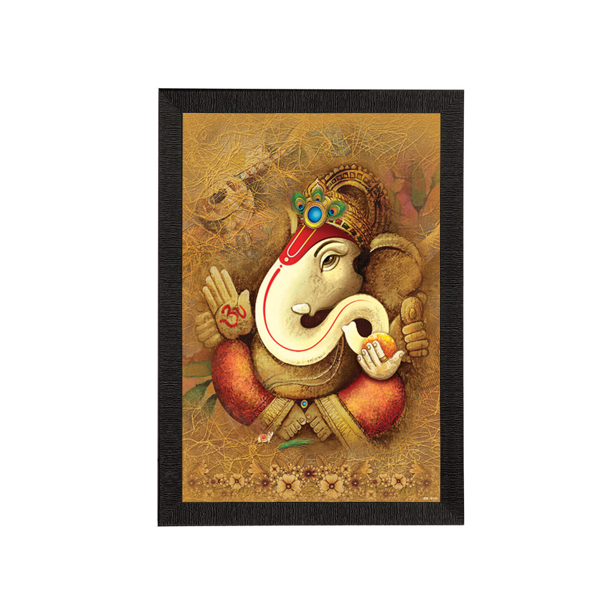 Lord Ganesha Satin Matt Texture UV Art Painting Kafalo