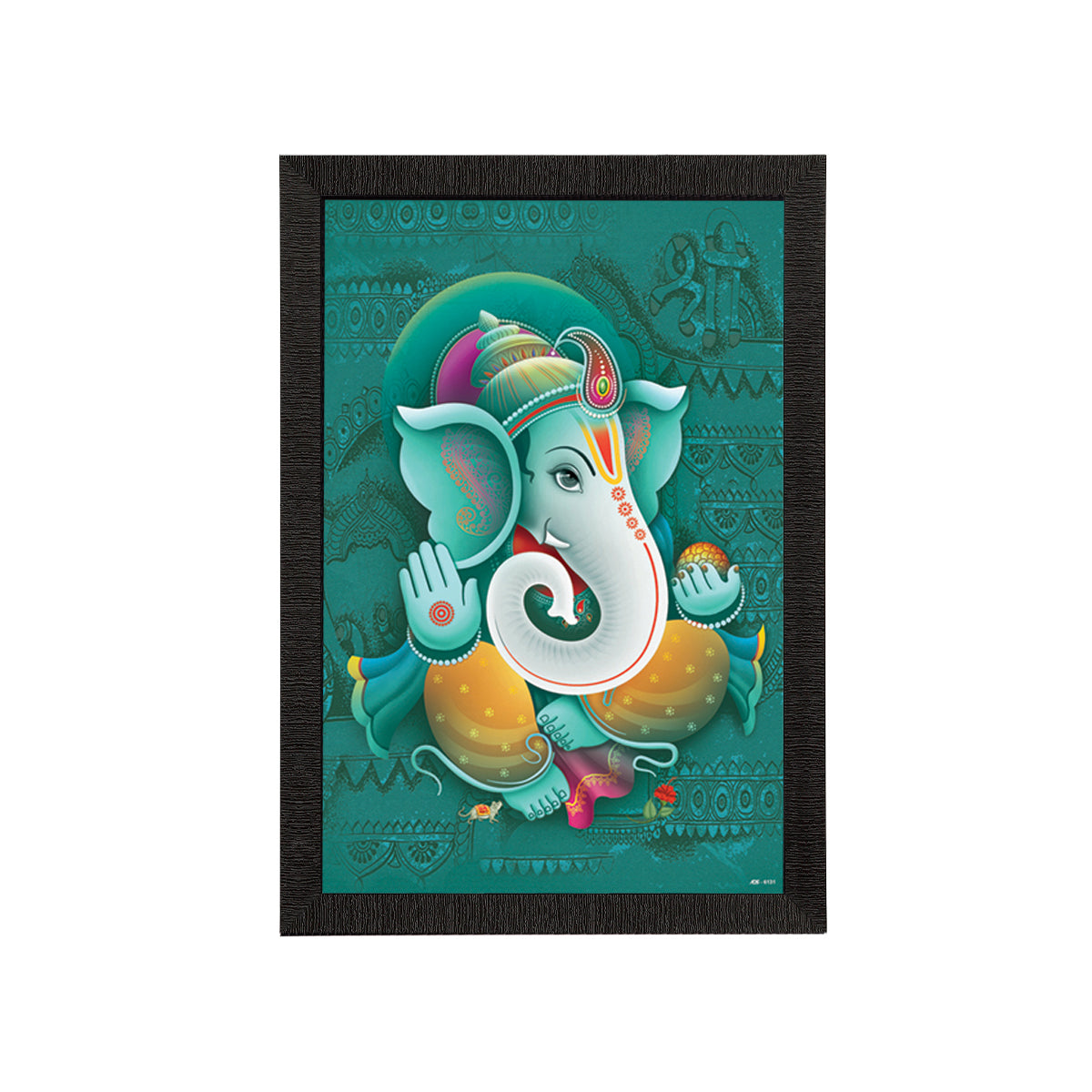 Lord Ganesha Satin Matt Texture UV Art Painting Kafalo