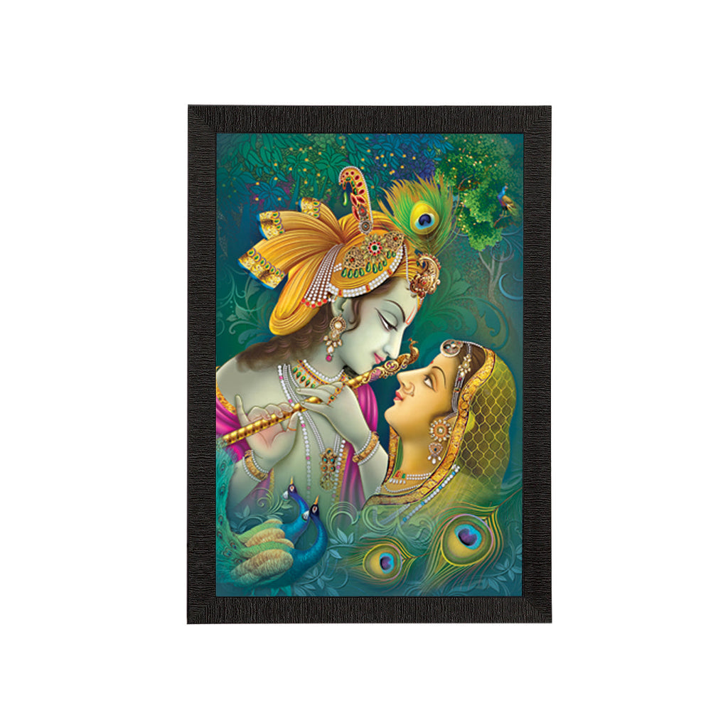 Radha Krishna Satin Matt Texture UV Art Painting Kafalo