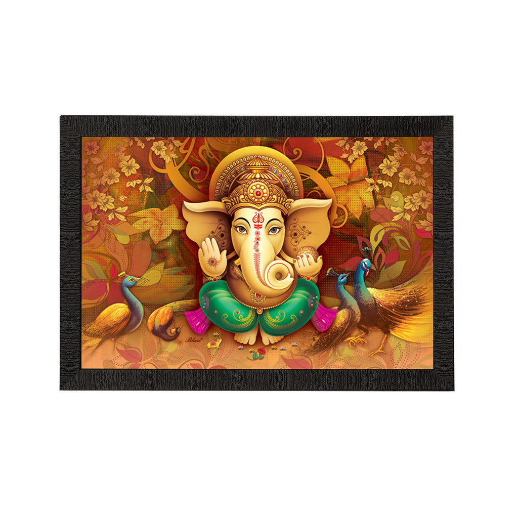 Lord Ganesha Satin Matt Texture UV Art Painting Kafalo