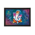 Lord Ganesha Satin Matt Texture UV Art Painting Kafalo