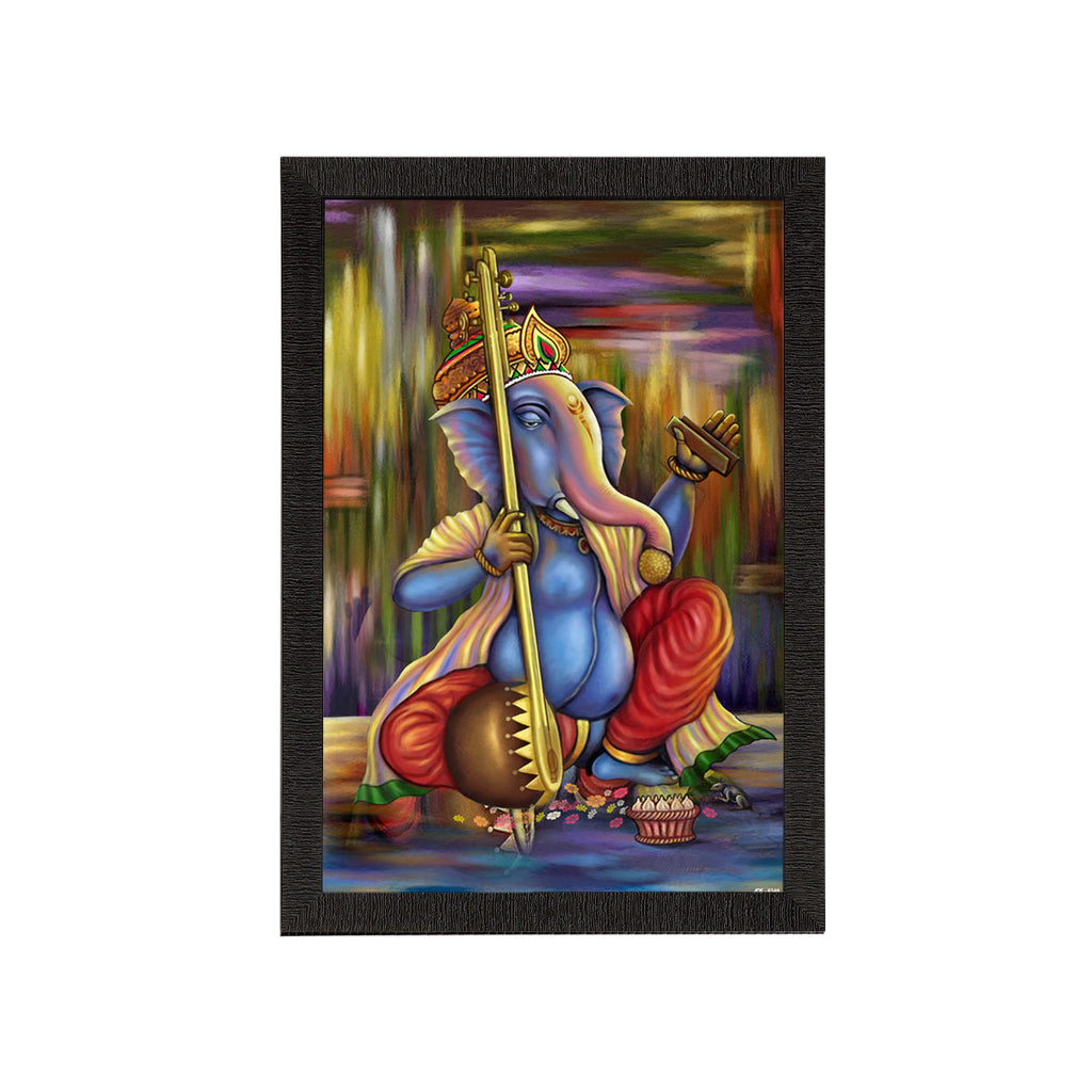 Lord Ganesha Satin Matt Texture UV Art Painting Kafalo