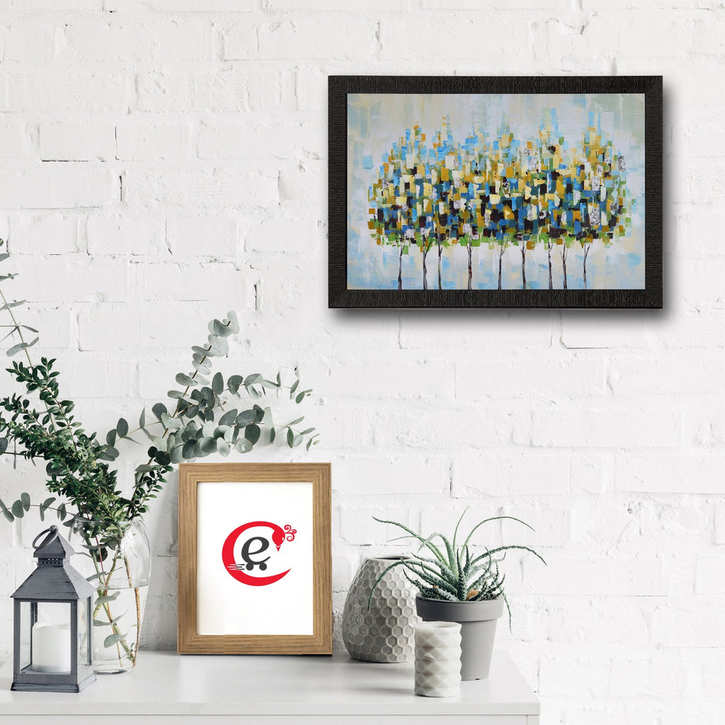 Abstract Trees Satin Matt Texture UV Art Painting Kafalo