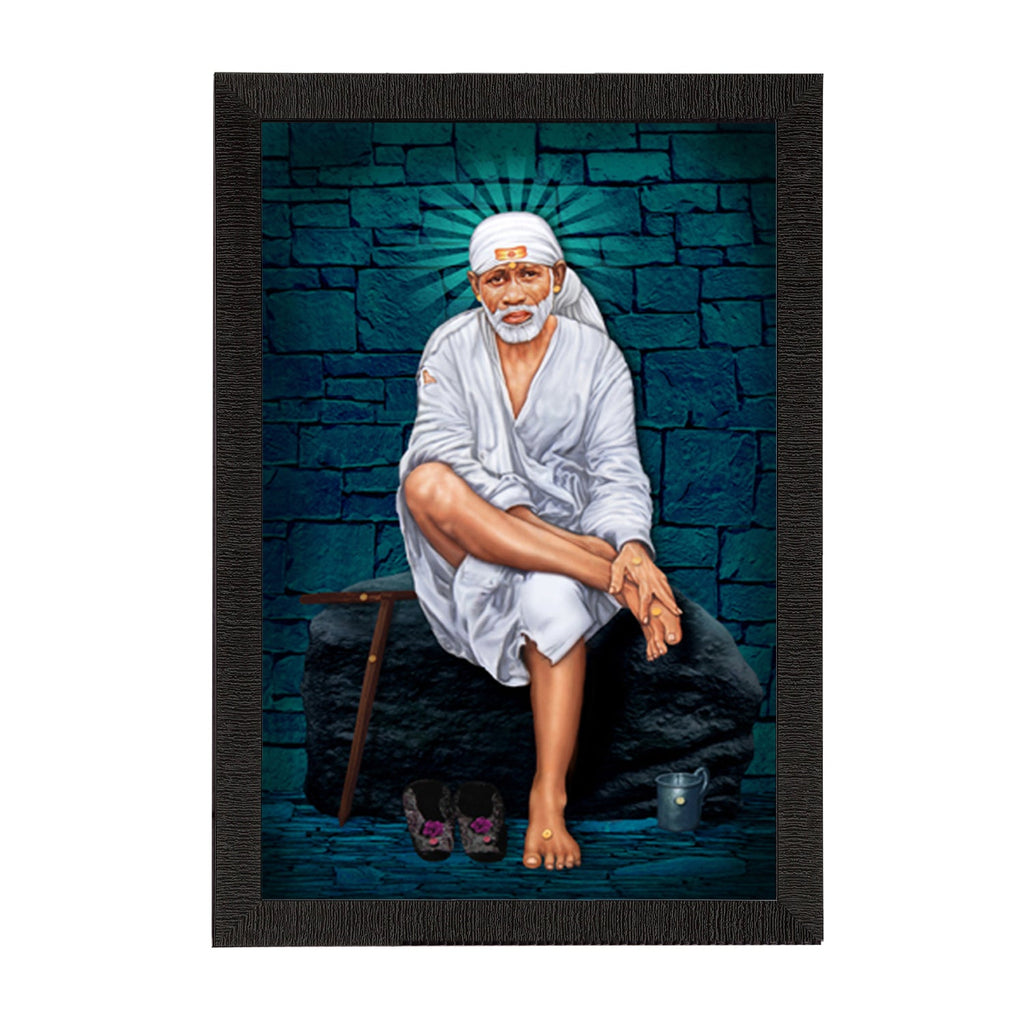 Sai Baba Satin Matt Texture UV Art Painting