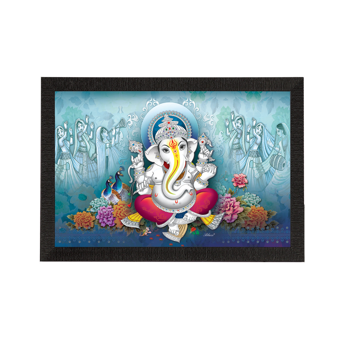 Lord Ganesha Satin Matt Texture UV Art Painting Kafalo