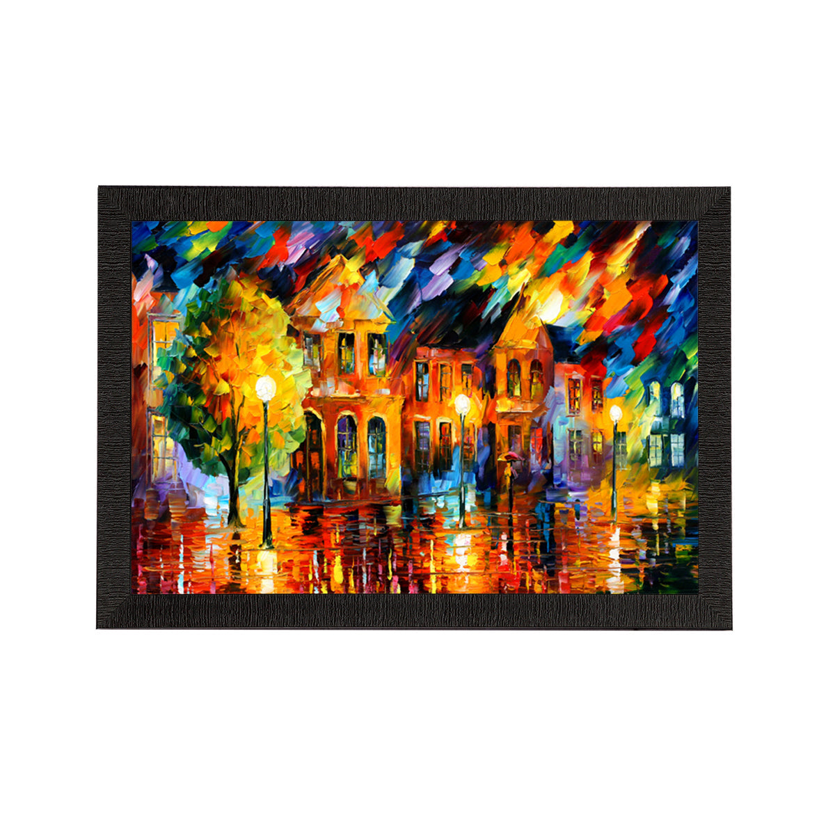 Rain View Satin Matt Texture UV Art Painting Kafalo