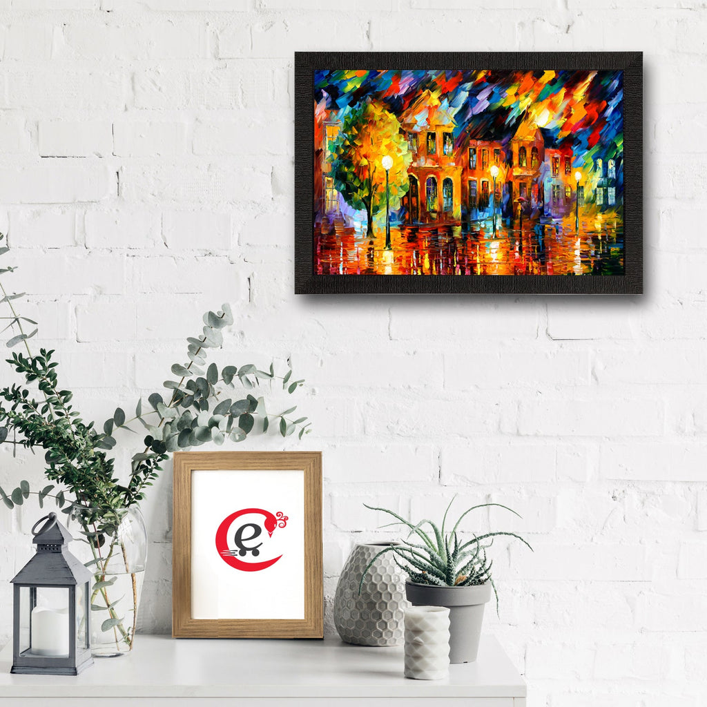 Rain View Satin Matt Texture UV Art Painting Kafalo