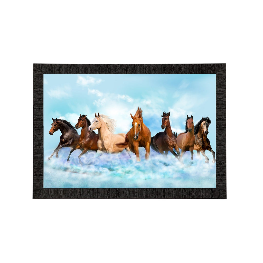 Seven Running Horses Painting Digital Printed Animal Wall Art Kafalo