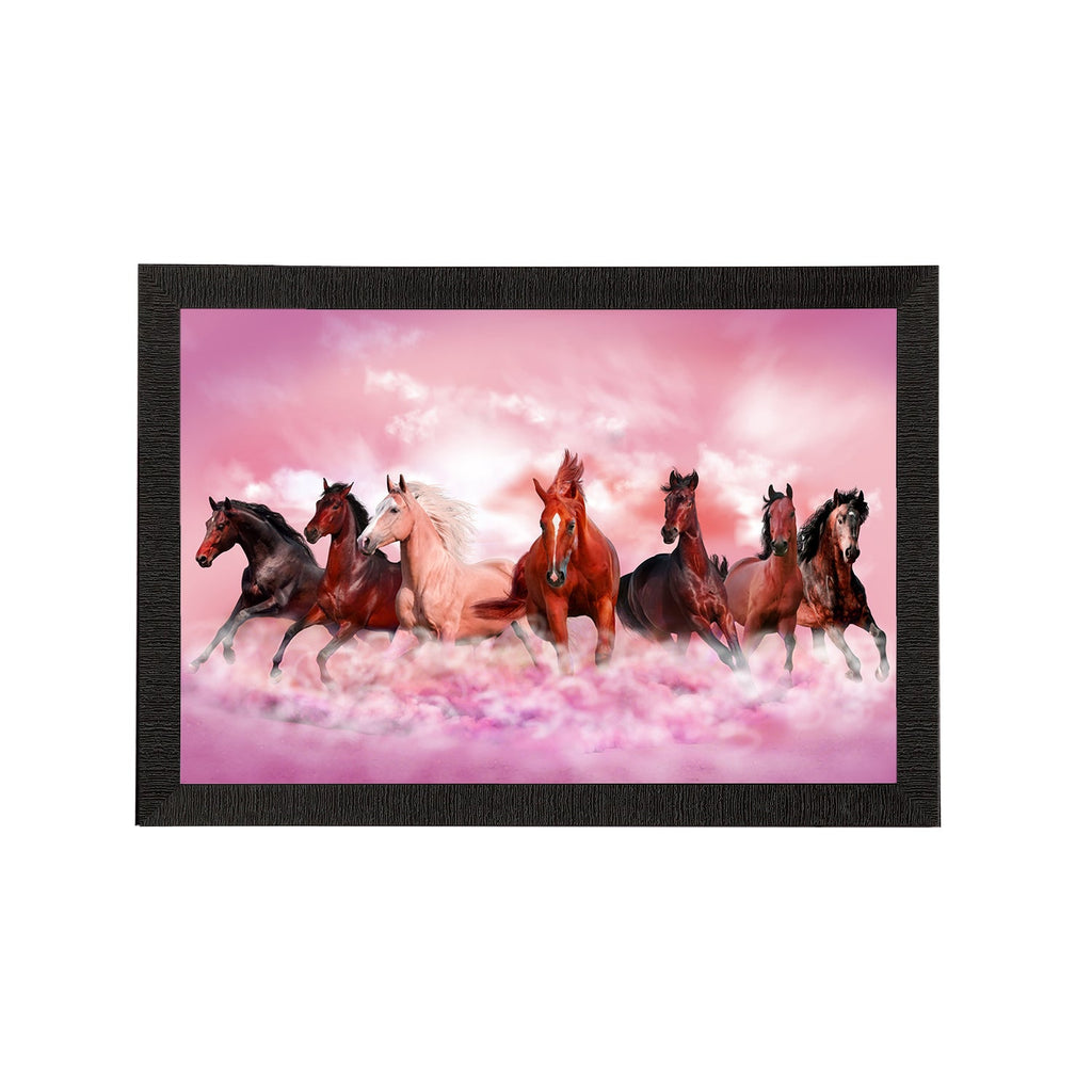 Seven Running Horses Painting Digital Printed Animal Wall Art Kafalo