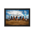 Seven Running Horses Painting Digital Printed Animal Wall Art Kafalo