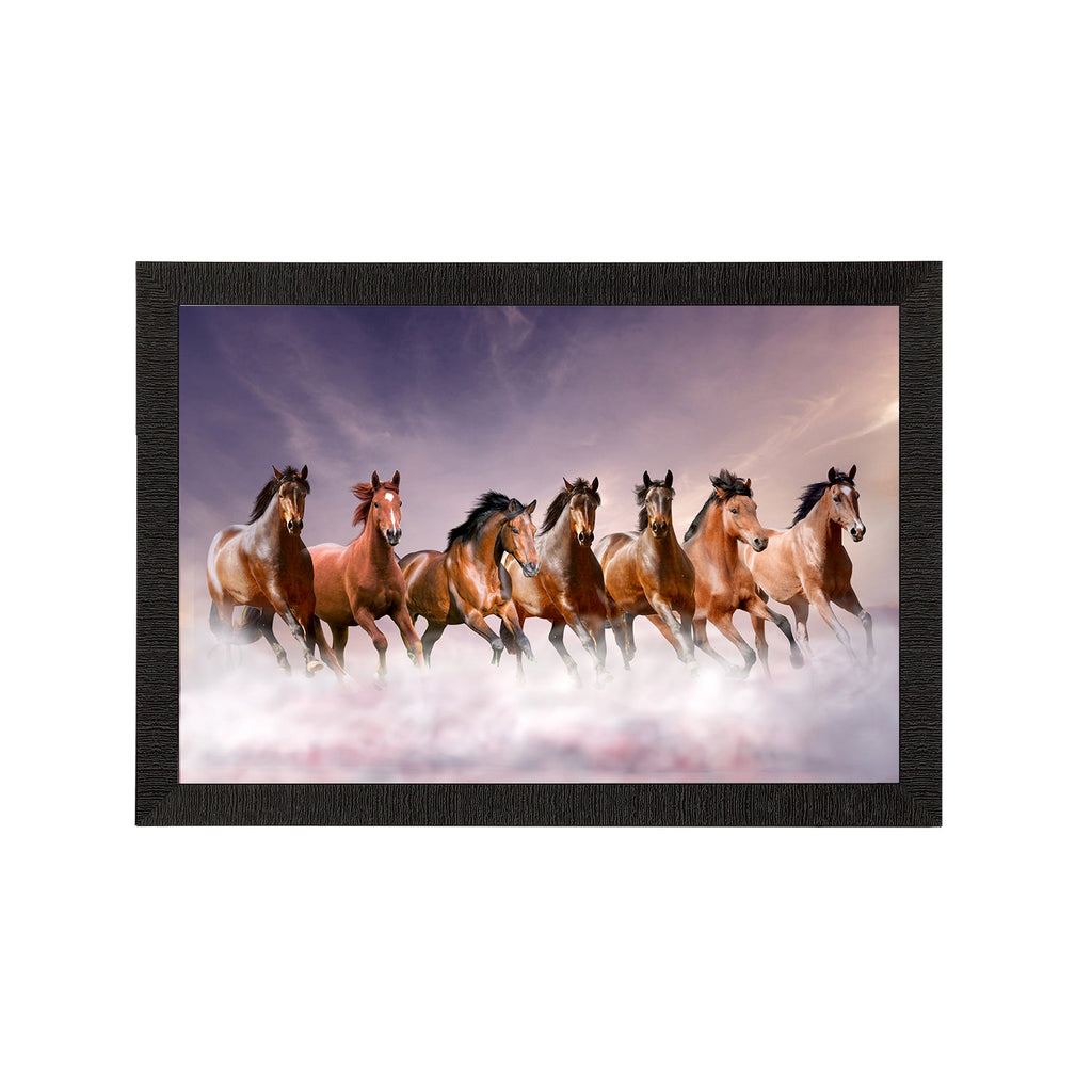 Seven Running Horses Painting Digital Printed Animal Wall Art Kafalo