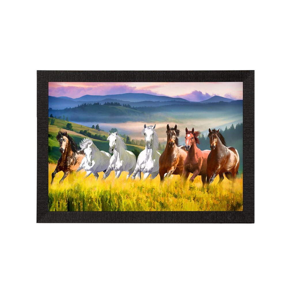 Seven Running Horses Painting Digital Printed Animal Wall Art Kafalo
