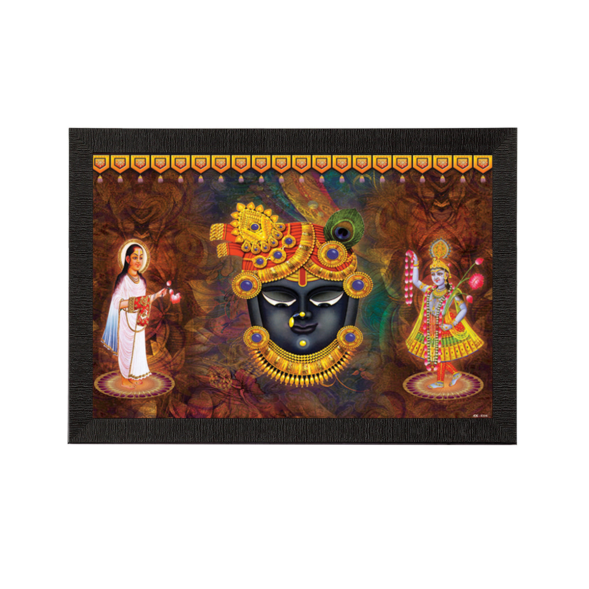Lord Shrinath Satin Matt Texture UV Art Painting Kafalo