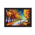 Lovely Rain View Satin Matt Texture UV Art Painting Kafalo