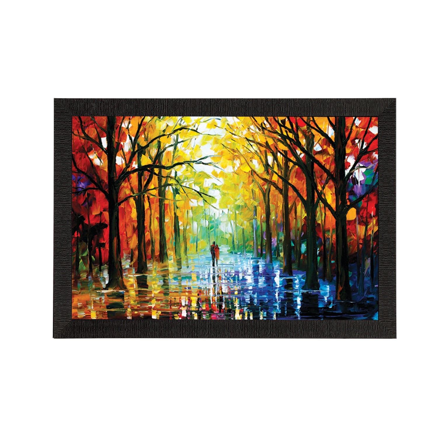 Lovely Rain View Satin Matt Texture UV Art Painting Kafalo