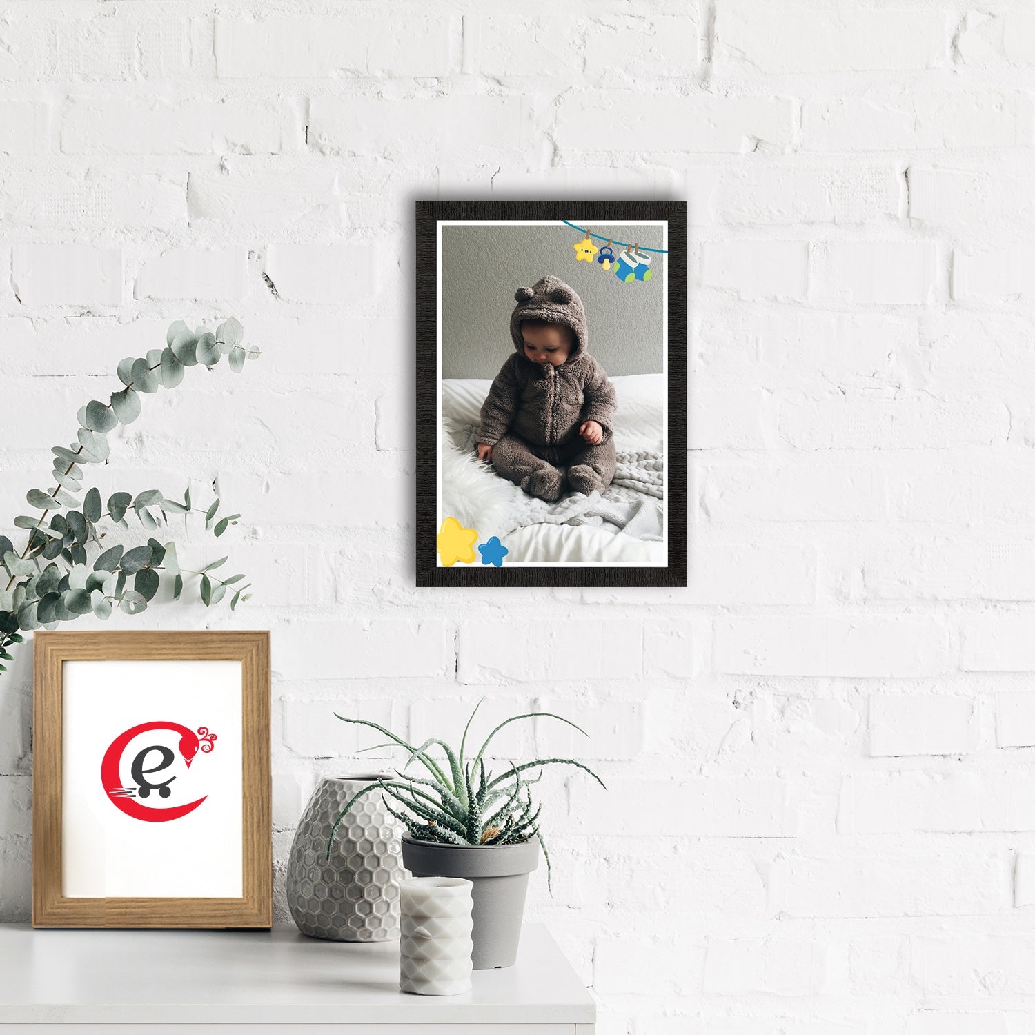 Cute Baby Painting Digital Printed Wall Art Kafalo