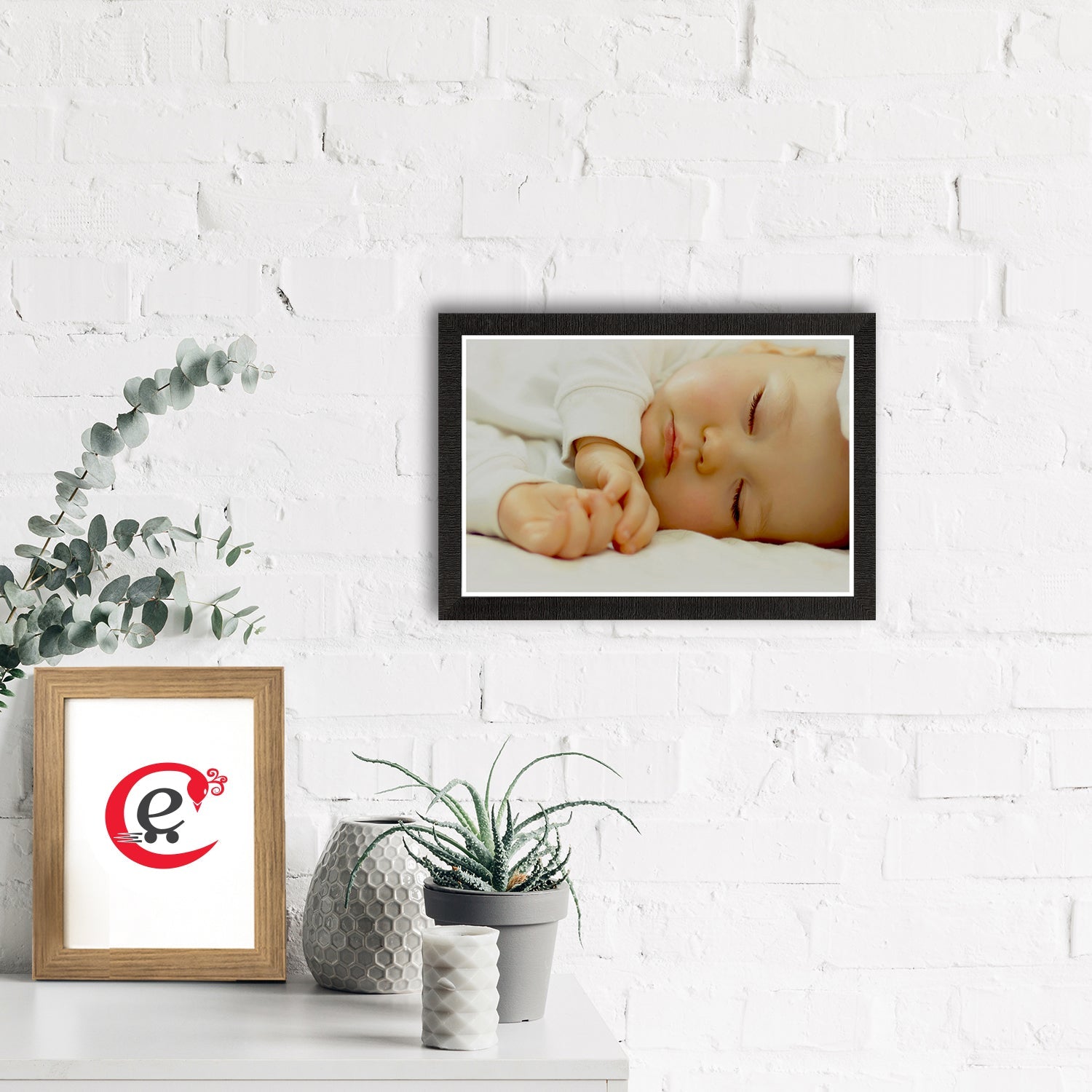 Cute Sleeping Baby Painting Digital Printed Wall Art Kafalo