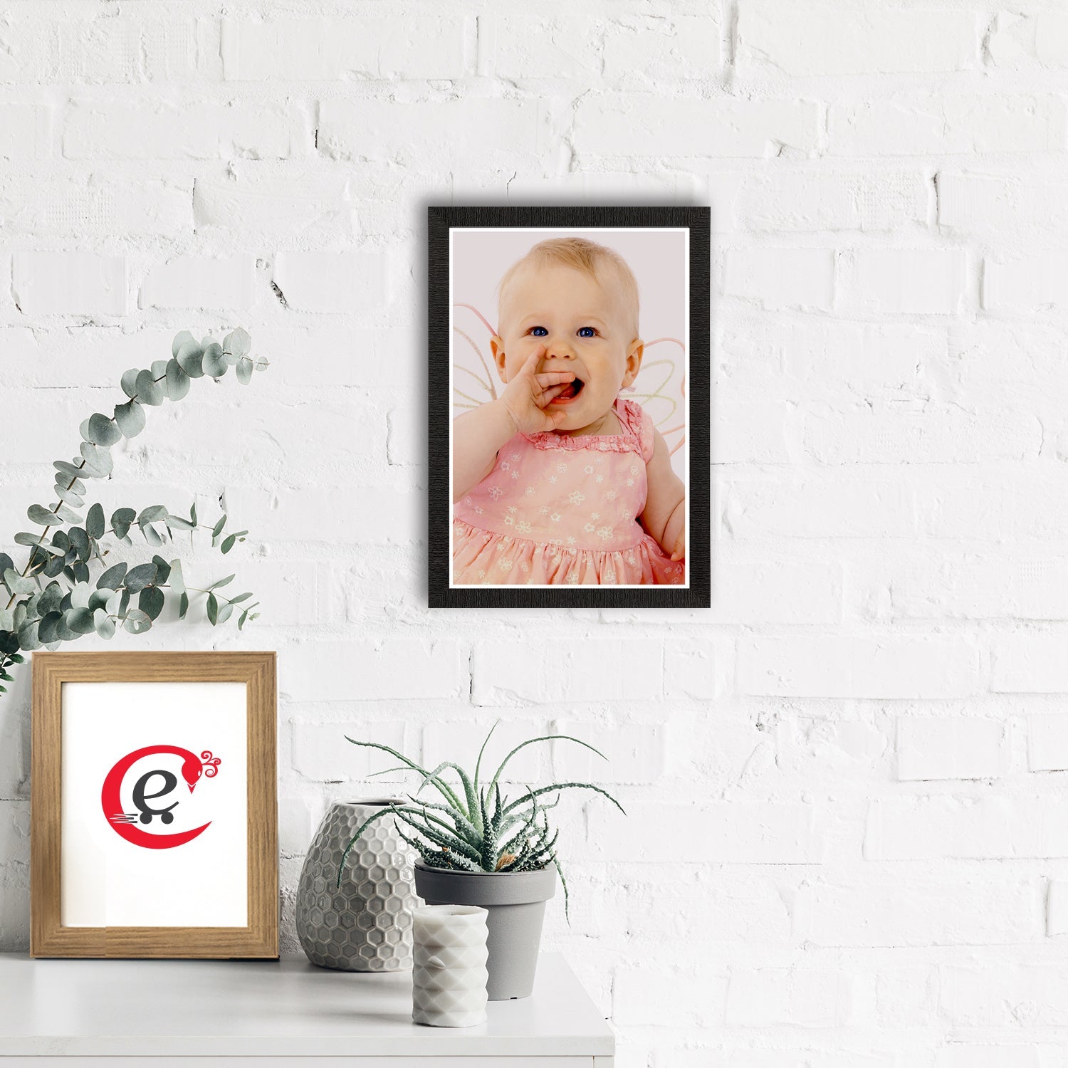 Cute Laughing Baby Painting Digital Printed Wall Art Kafalo