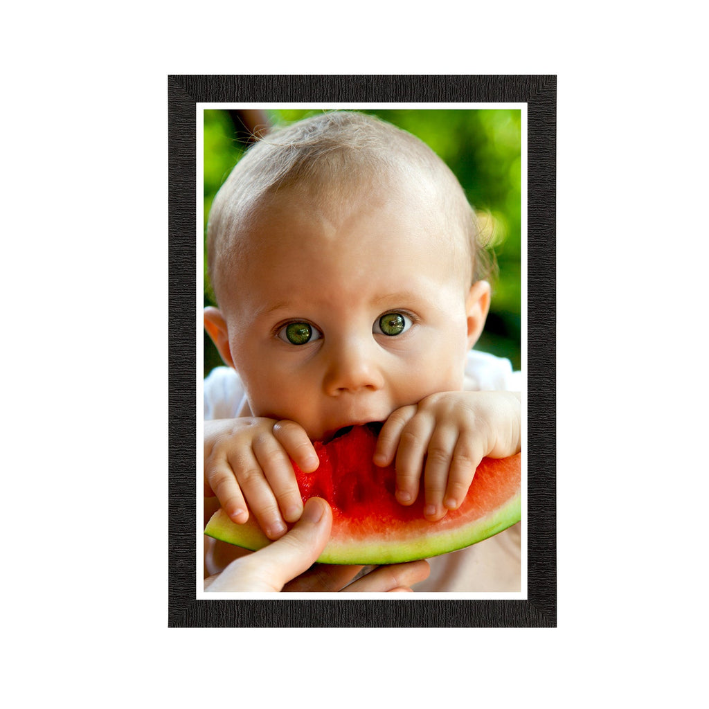 Cute Baby Eating Watermelon Painting Digital Printed Wall Art Kafalo