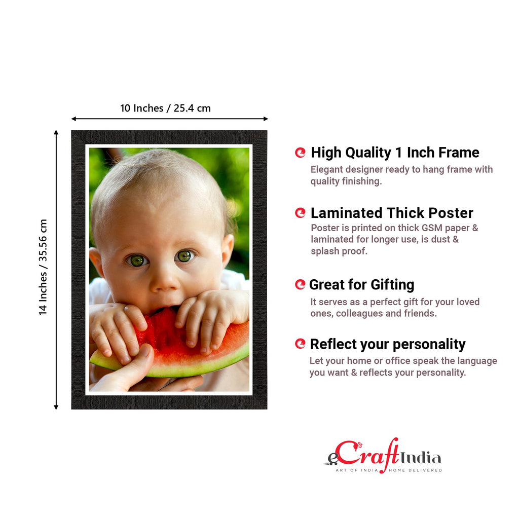 Cute Baby Eating Watermelon Painting Digital Printed Wall Art Kafalo