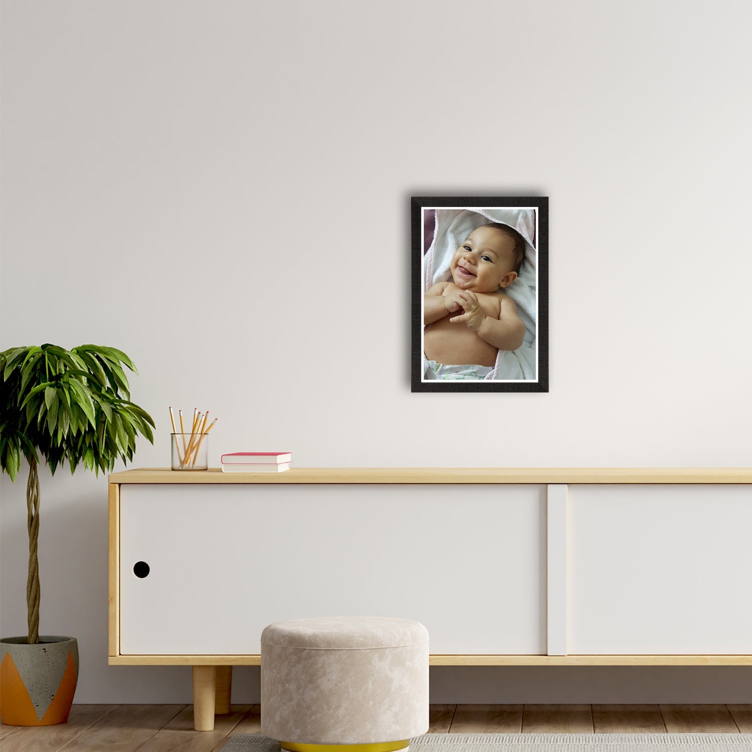 Cute Laughing Baby Painting Digital Printed Wall Art Kafalo