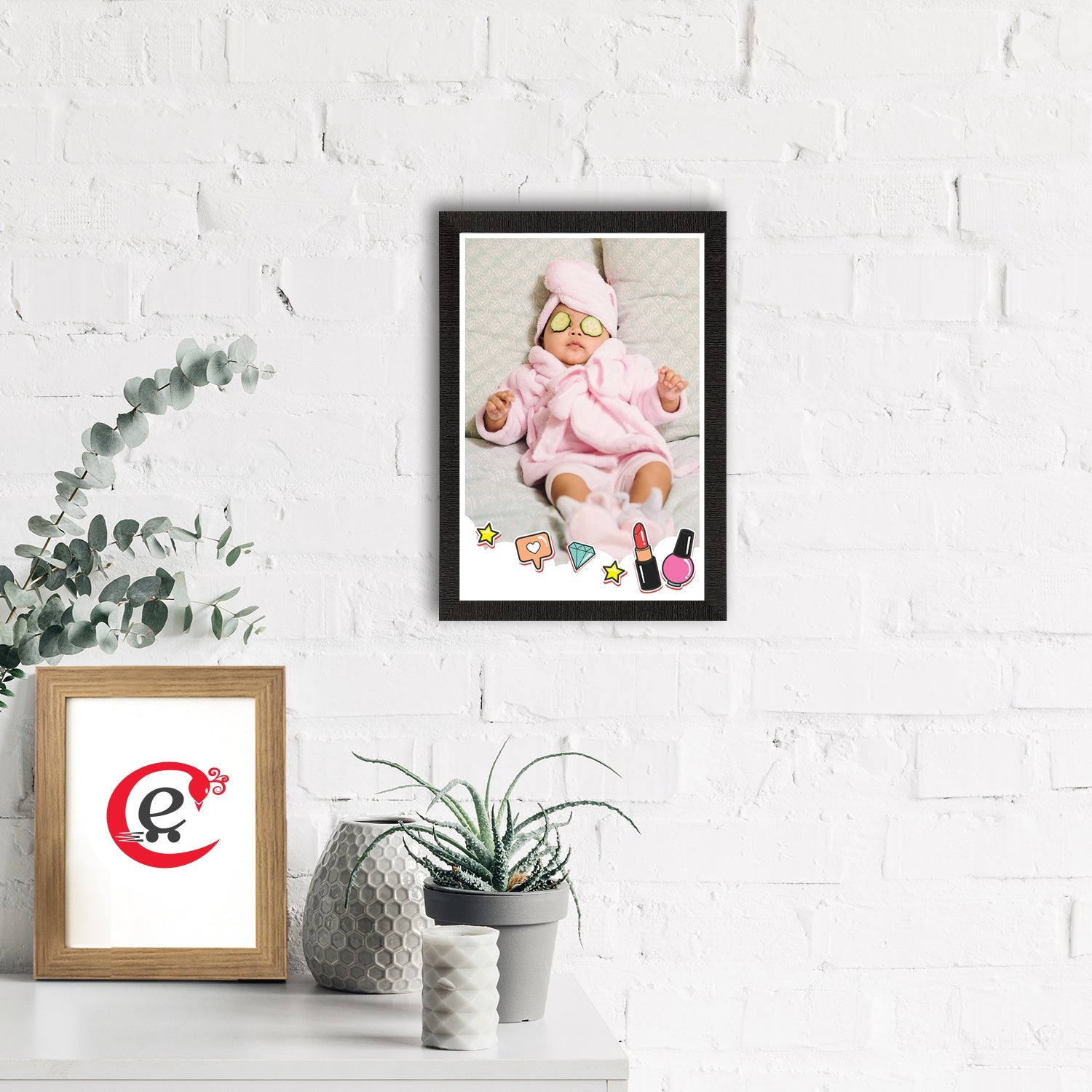 Cute Baby Painting Digital Printed Wall Art Kafalo