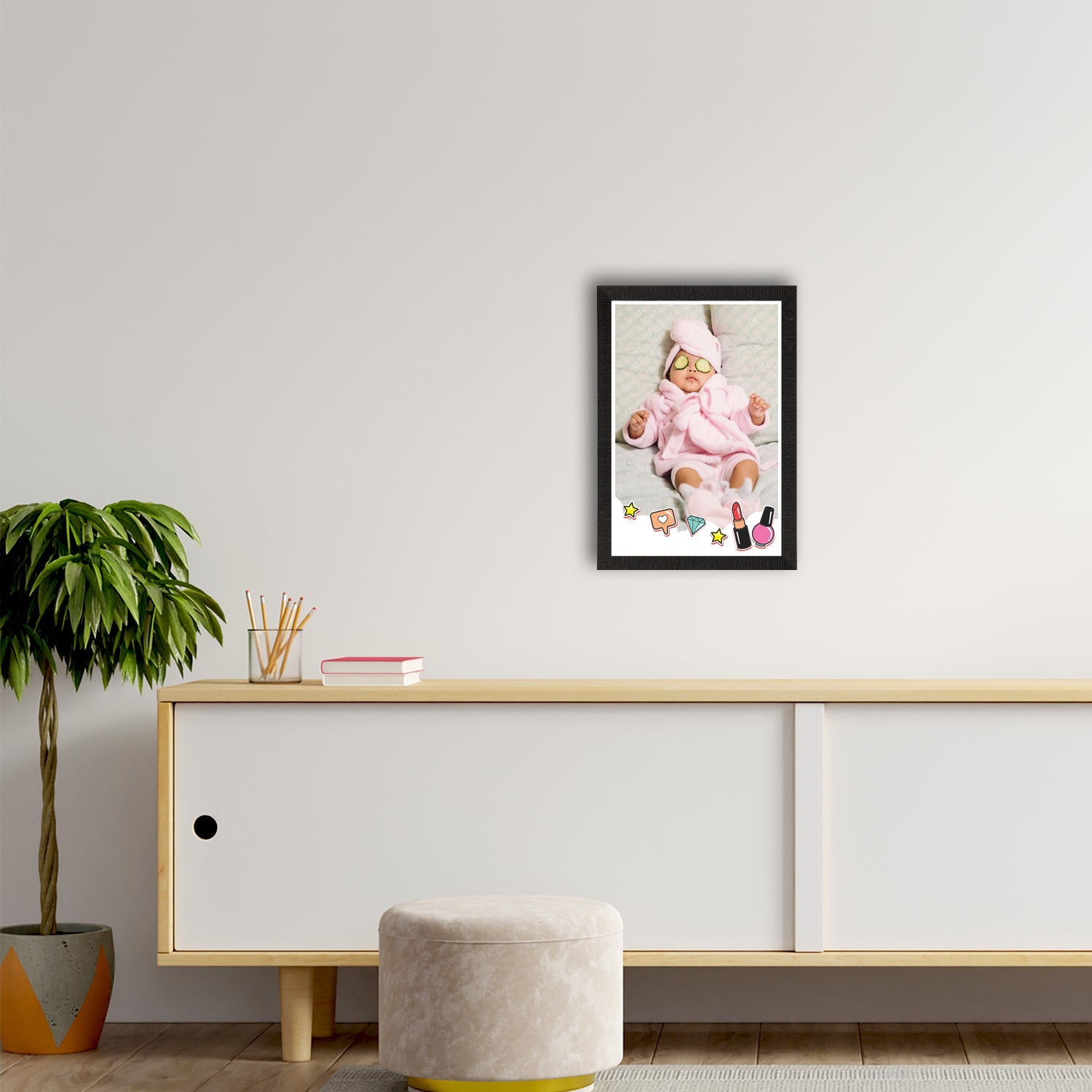Cute Baby Painting Digital Printed Wall Art Kafalo