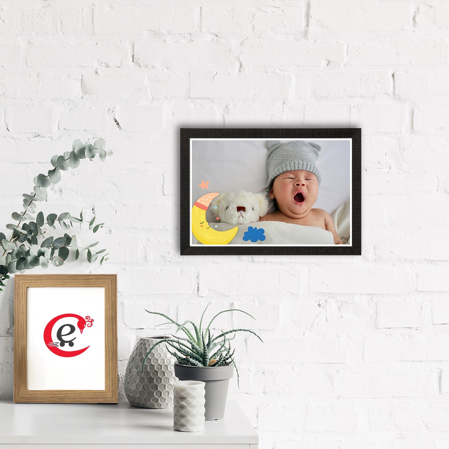 Cute Baby Painting Digital Printed Wall Art Kafalo