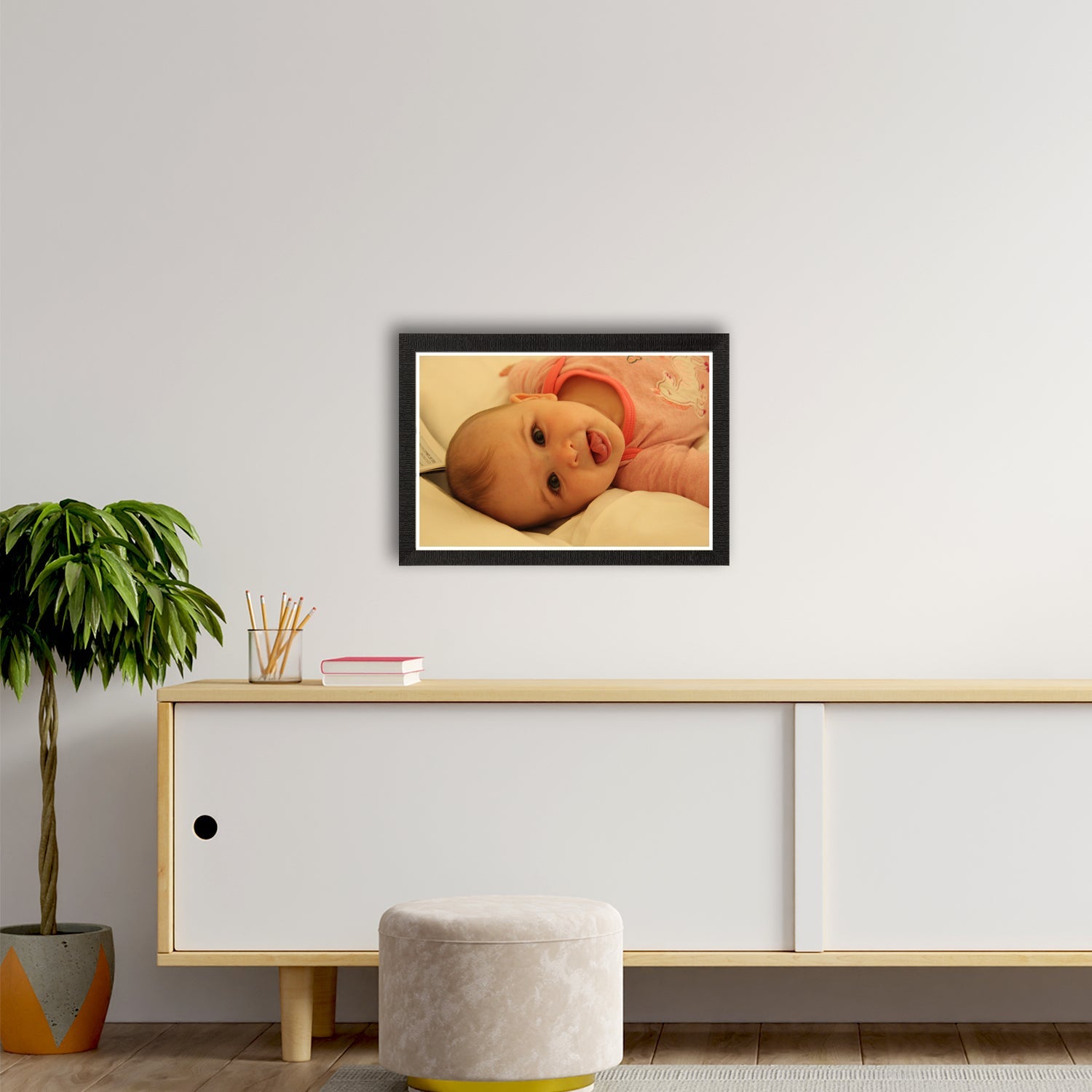 Cute Baby Painting Digital Printed Wall Art Kafalo