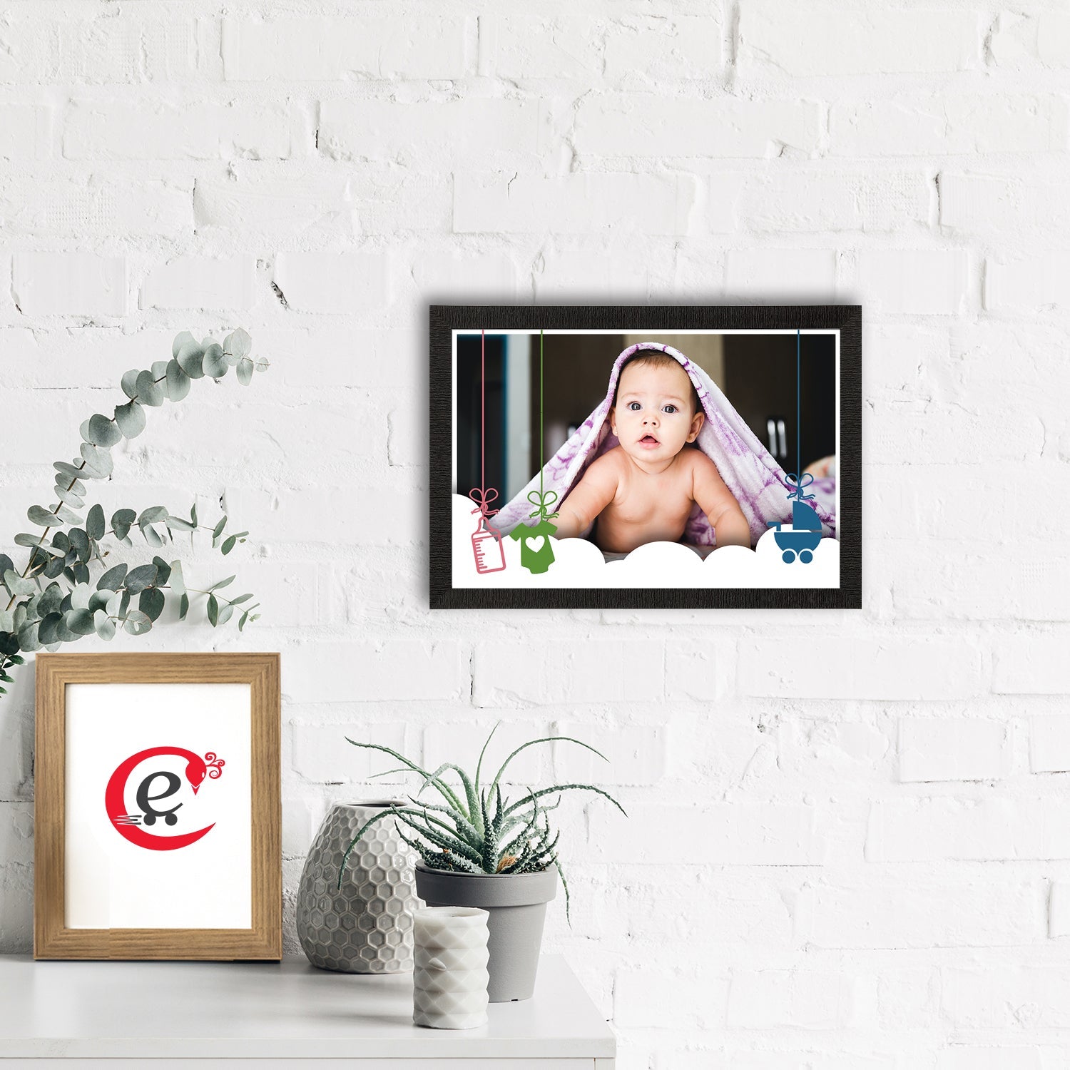 Cute Baby Painting Digital Printed Wall Art Kafalo