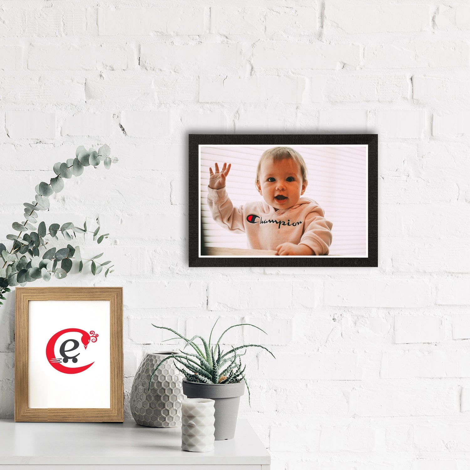 Cute Baby Painting Digital Printed Wall Art Kafalo
