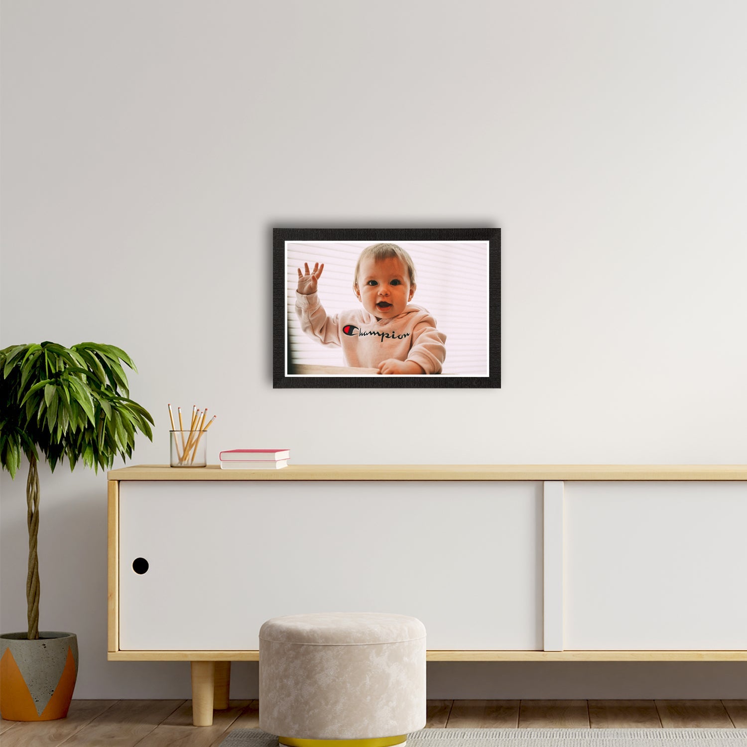 Cute Baby Painting Digital Printed Wall Art Kafalo