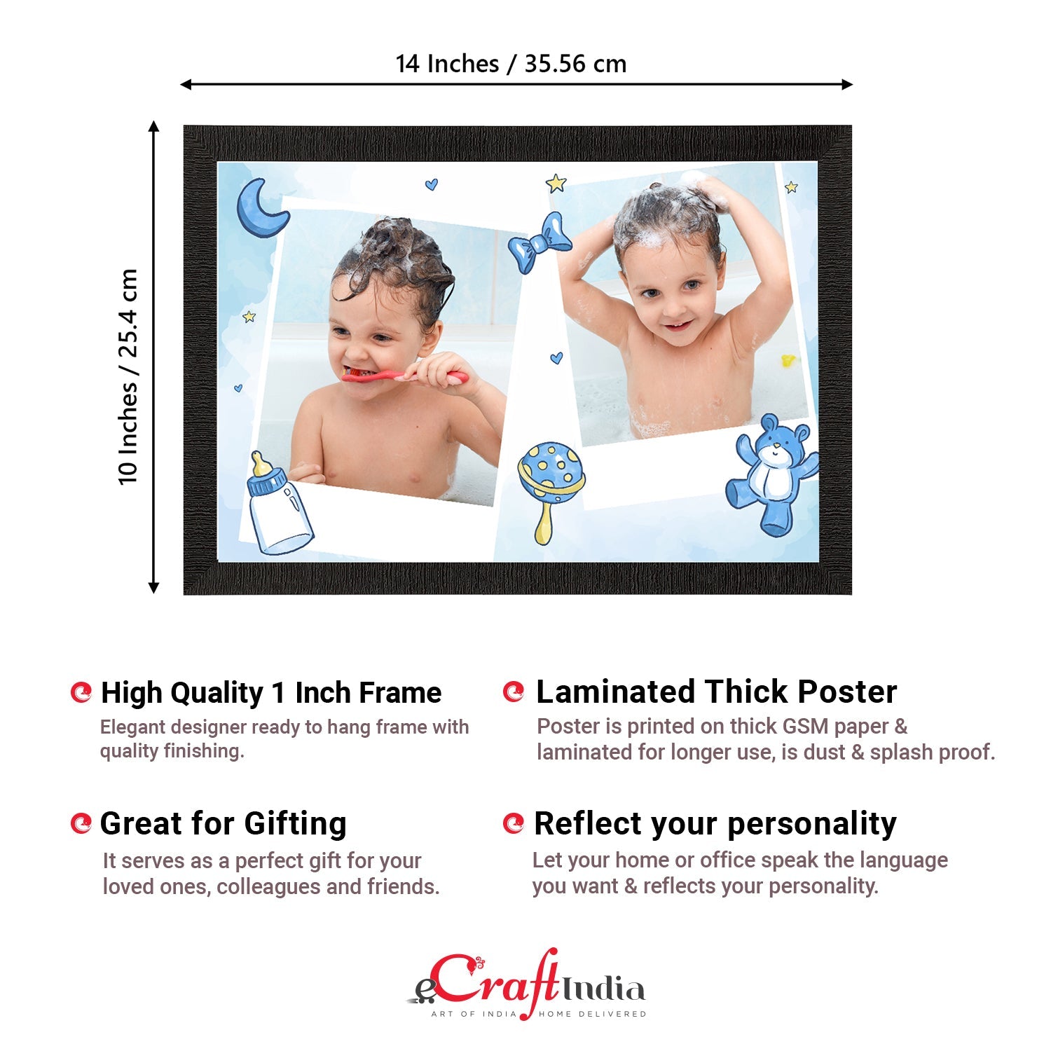 Cute Baby Painting Digital Printed Wall Art Kafalo