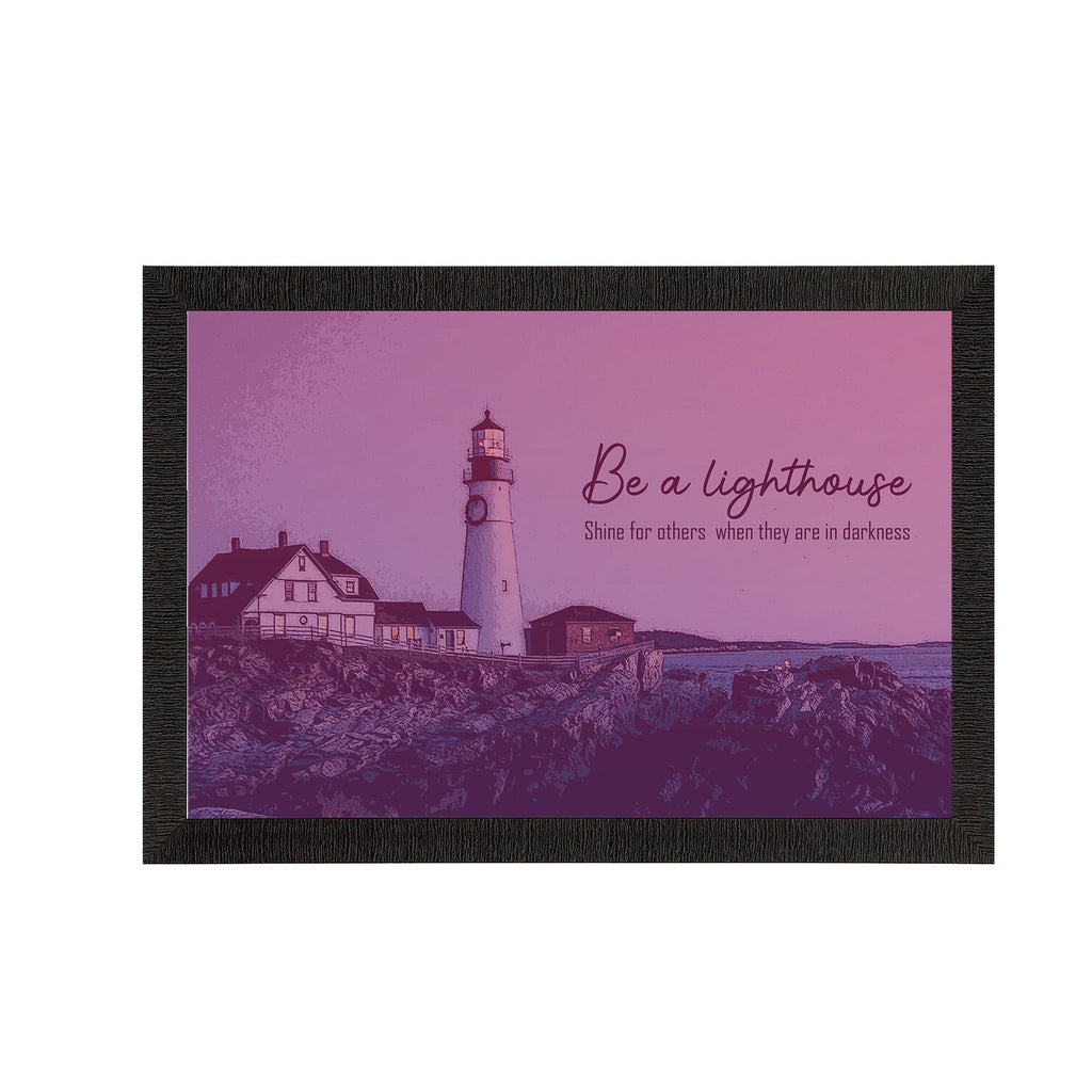 Seaside Lighthouse Scenic View Satin Matt Texture UV Art Painting Kafalo