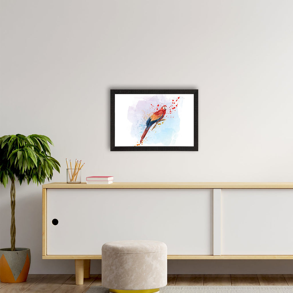 Colorful Parrot Satin Matt Texture UV Art Painting Kafalo