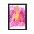 Meditating Lord Buddha Satin Matt Texture UV Art Painting Kafalo