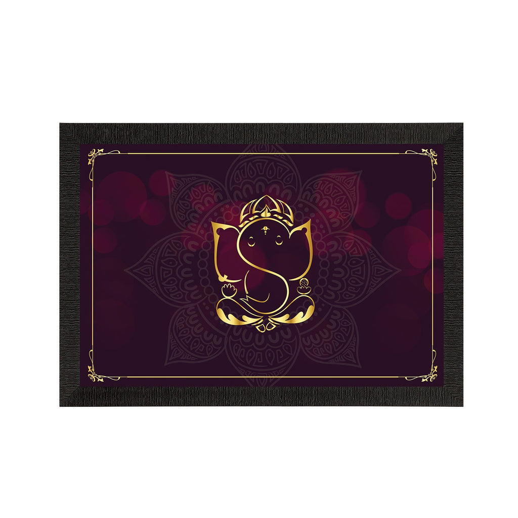 Lord Ganesha Satin Matt Texture UV Art Painting Kafalo