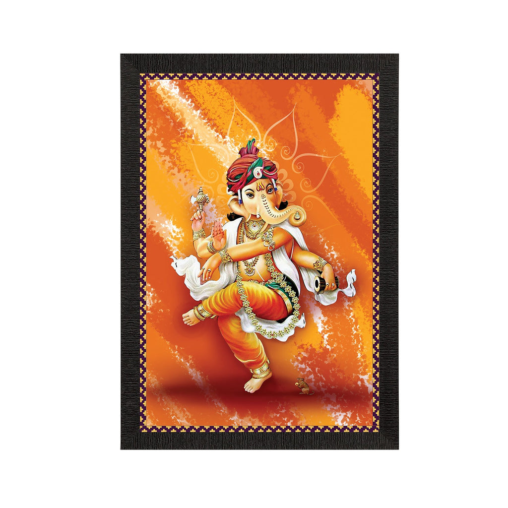 Lord Ganesha Satin Matt Texture UV Art Painting Kafalo