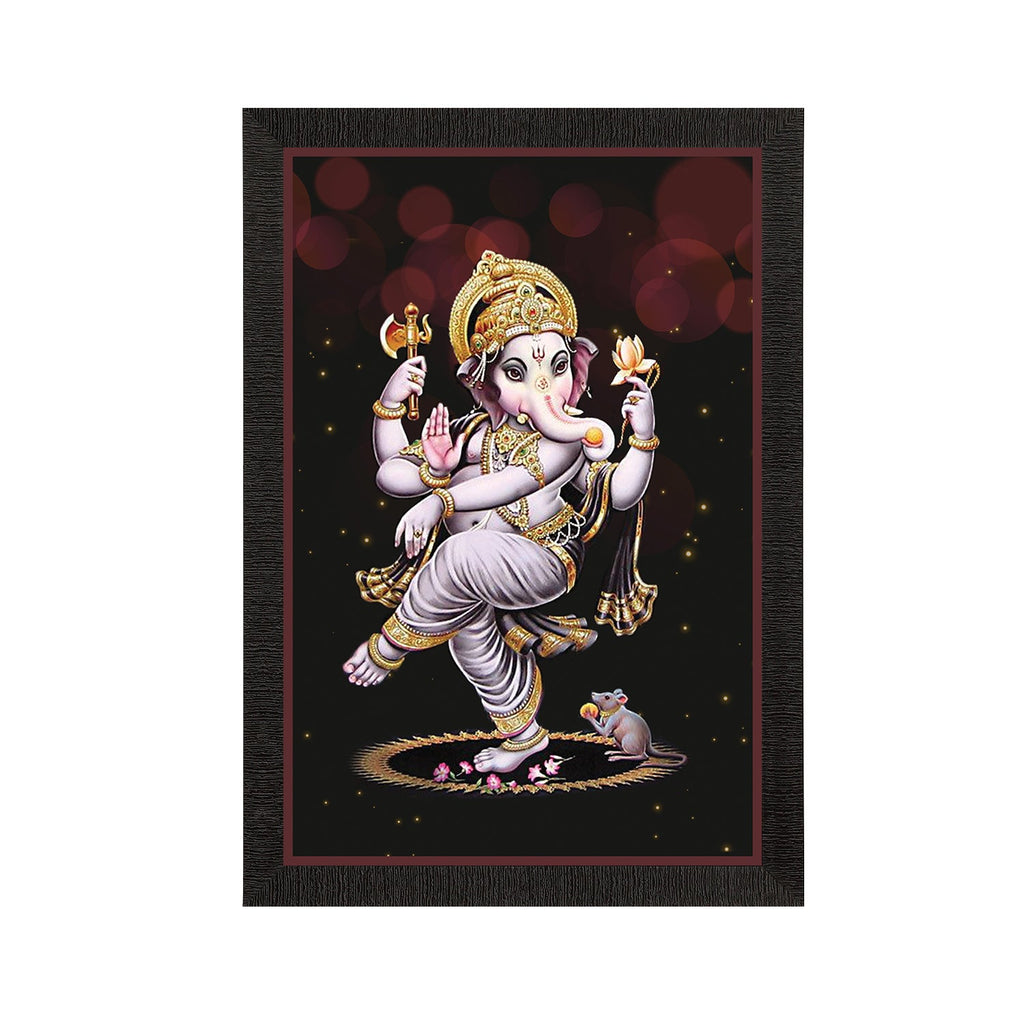 Lord Ganesha Satin Matt Texture UV Art Painting Kafalo