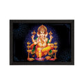 Lord Ganesha Satin Matt Texture UV Art Painting Kafalo
