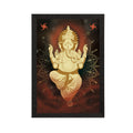 Lord Ganesha Satin Matt Texture UV Art Painting Kafalo