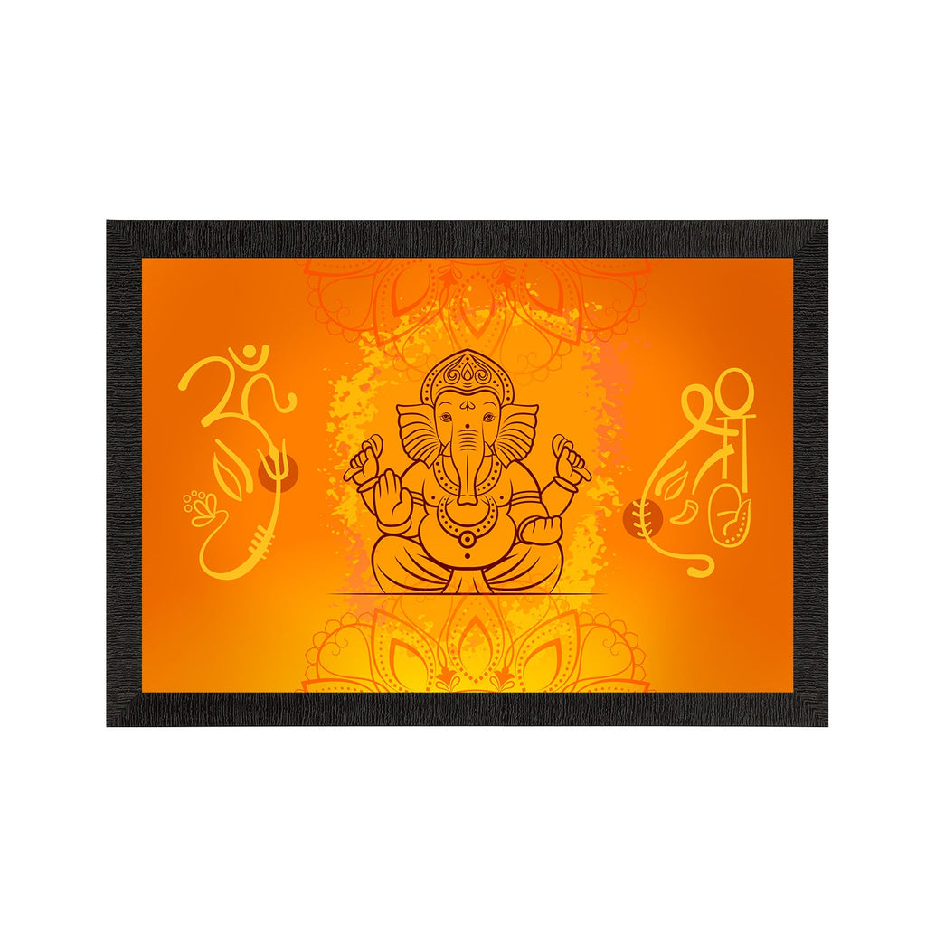 Lord Ganesha Satin Matt Texture UV Art Painting Kafalo