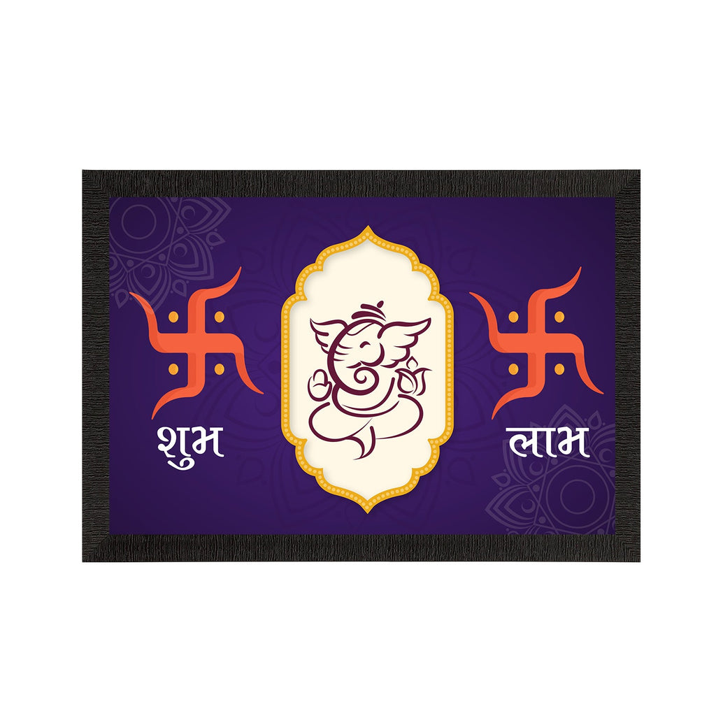 Lord Ganesha Satin Matt Texture UV Art Painting Kafalo