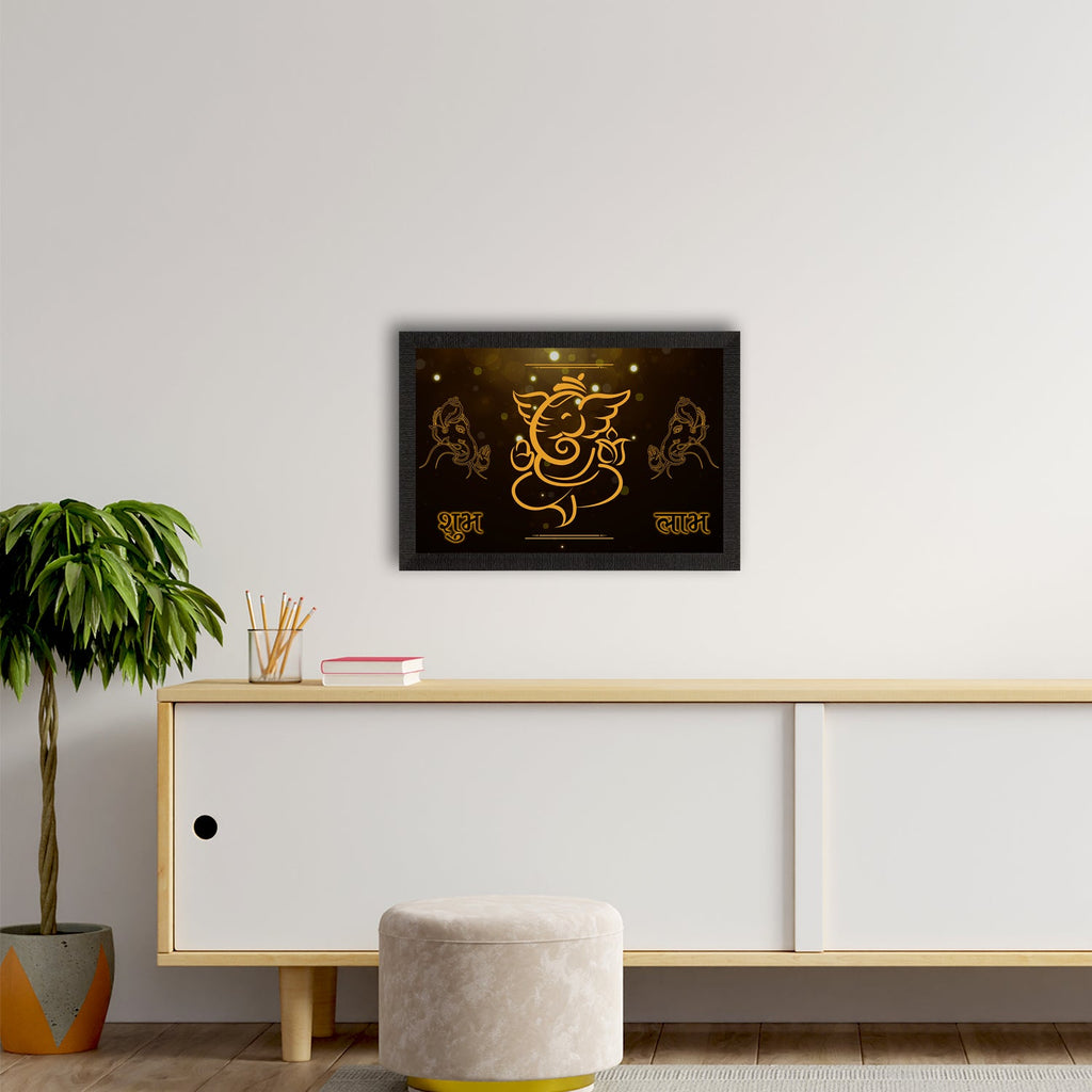 Lord Ganesha Satin Matt Texture UV Art Painting Kafalo
