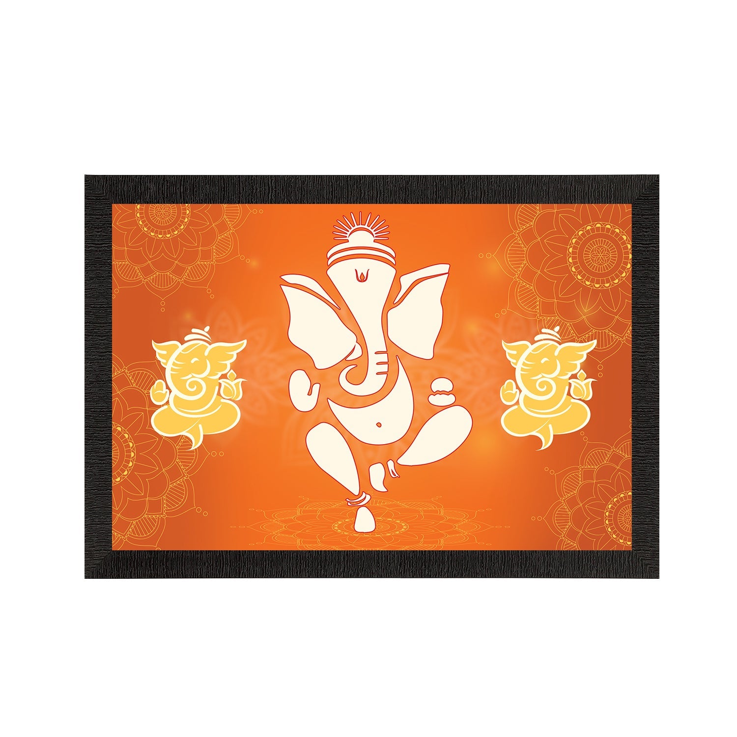 Lord Ganesha Satin Matt Texture UV Art Painting Kafalo