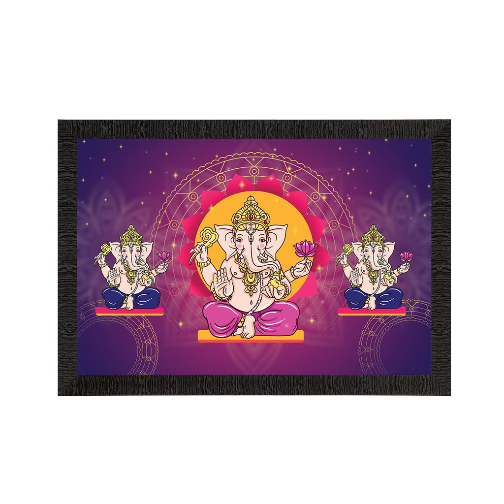 Lord Ganesha Satin Matt Texture UV Art Painting Kafalo