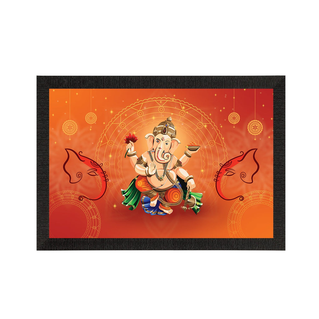 Lord Ganesha Satin Matt Texture UV Art Painting Kafalo